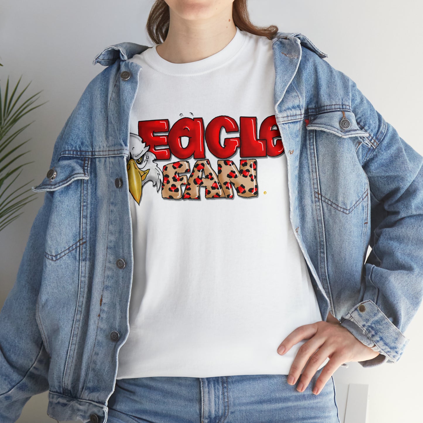 Eagle Fan (cheetah) Tshirt by The Giggle Network created by Laurie Repetto