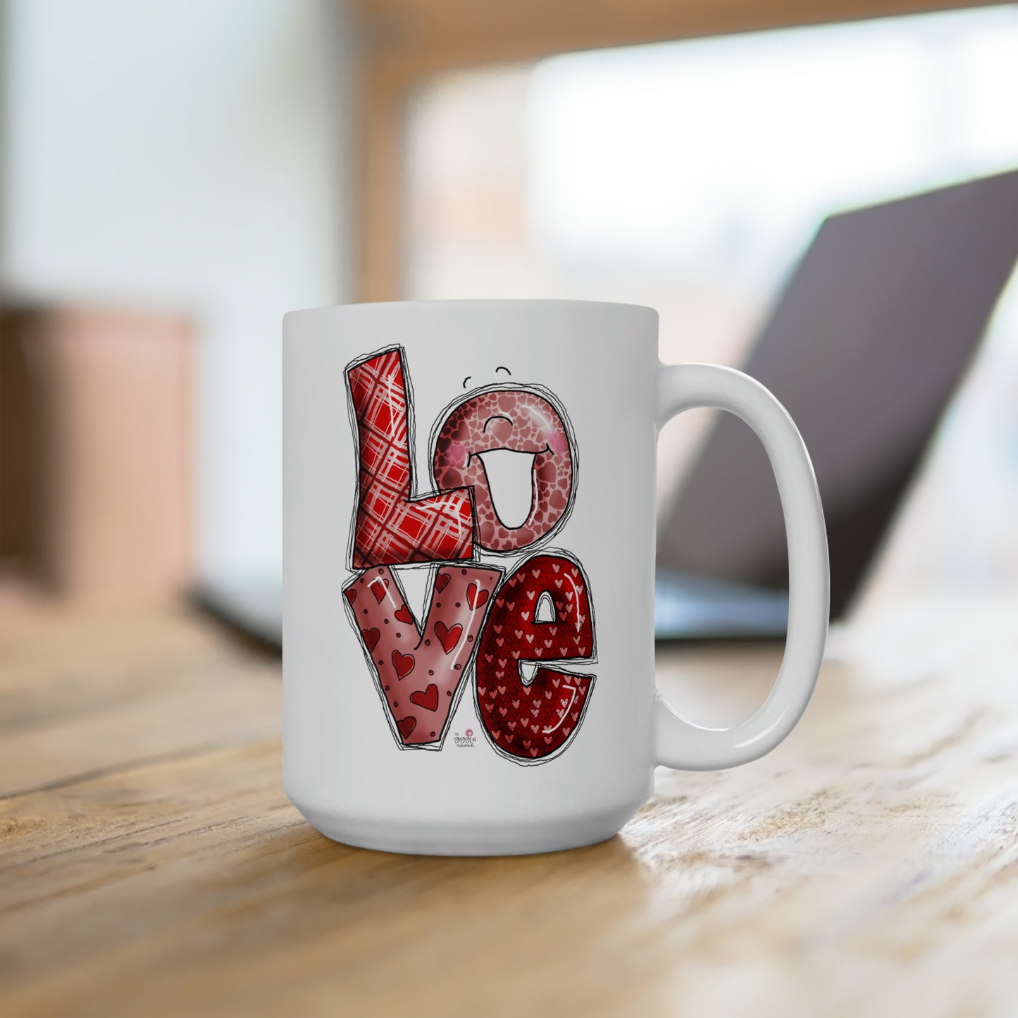 Love by the Giggle Network Ceramic Mug 15oz