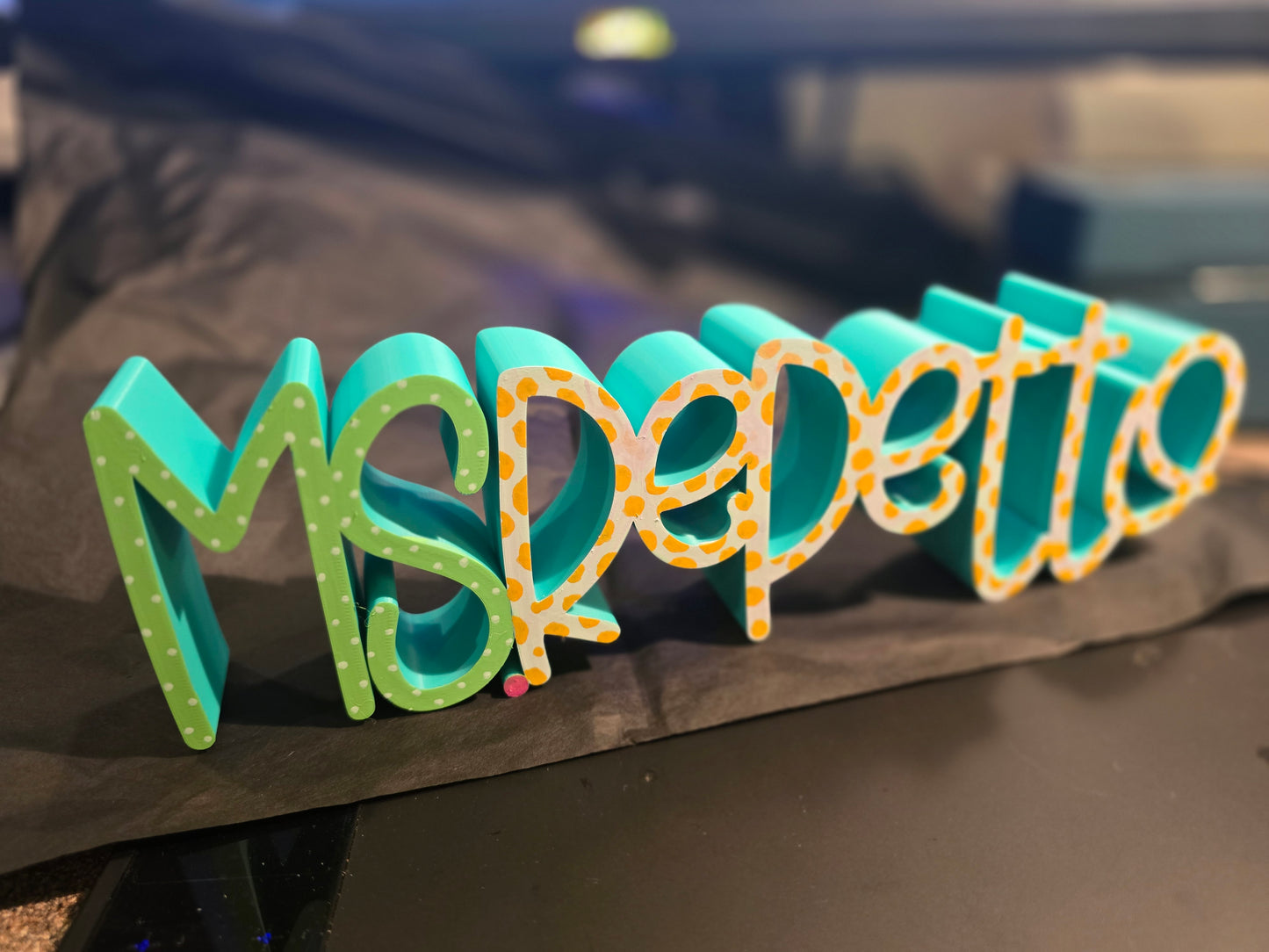 3D Name/ Word Signs- desk or shelf