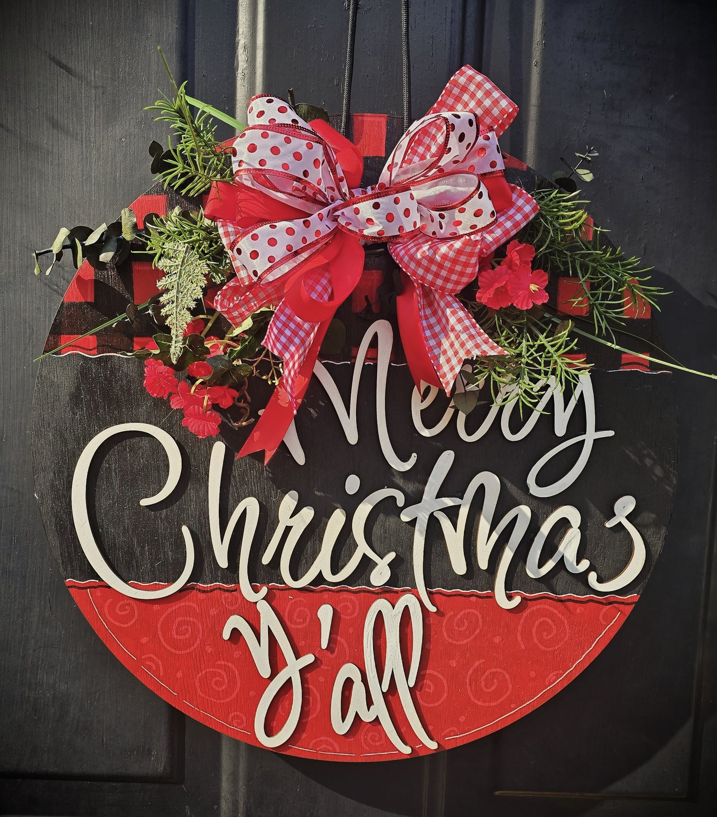 Merry Christmas Y'all Door Hanger