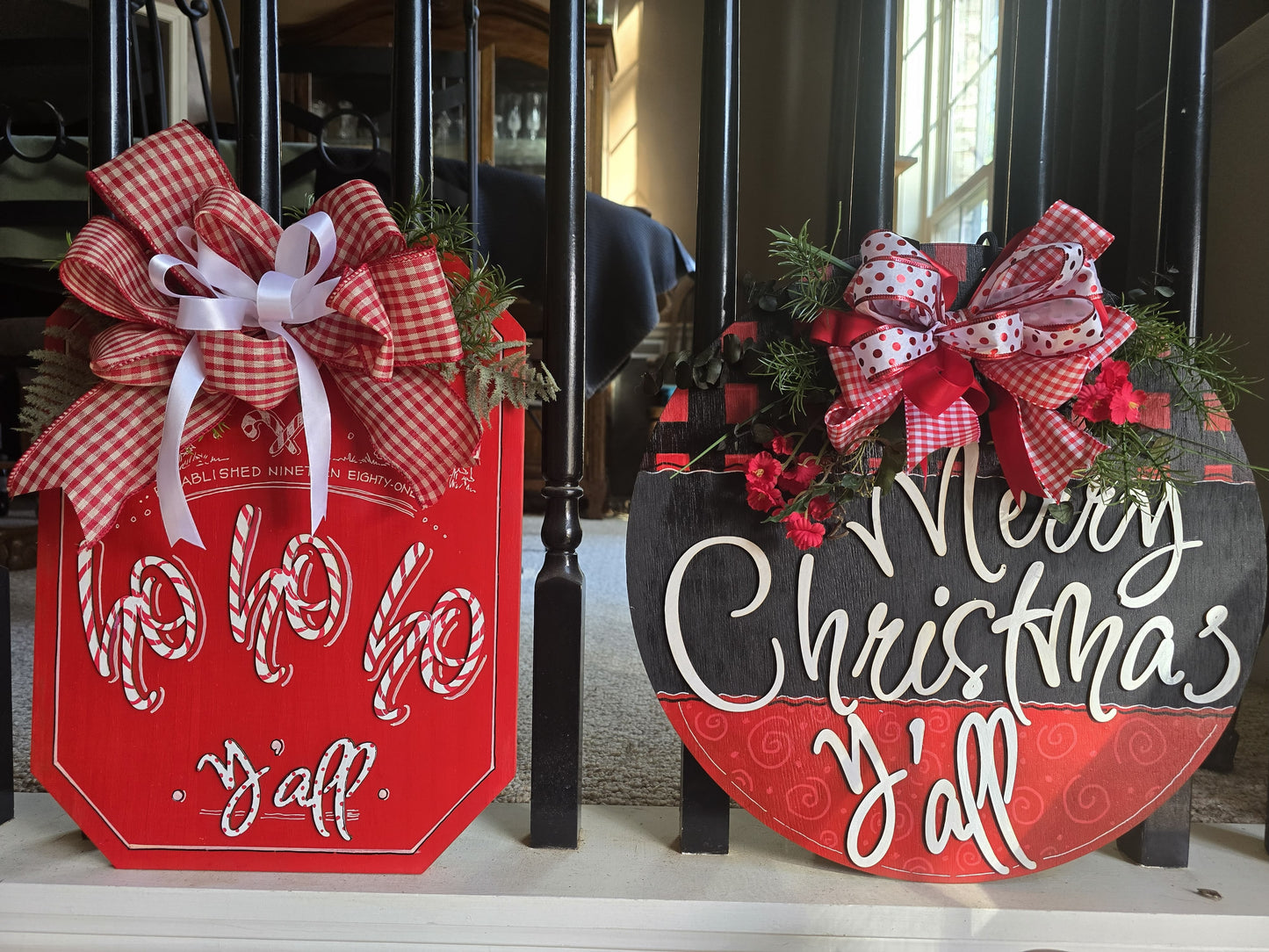 HO HO HO Y'all Door Hanger