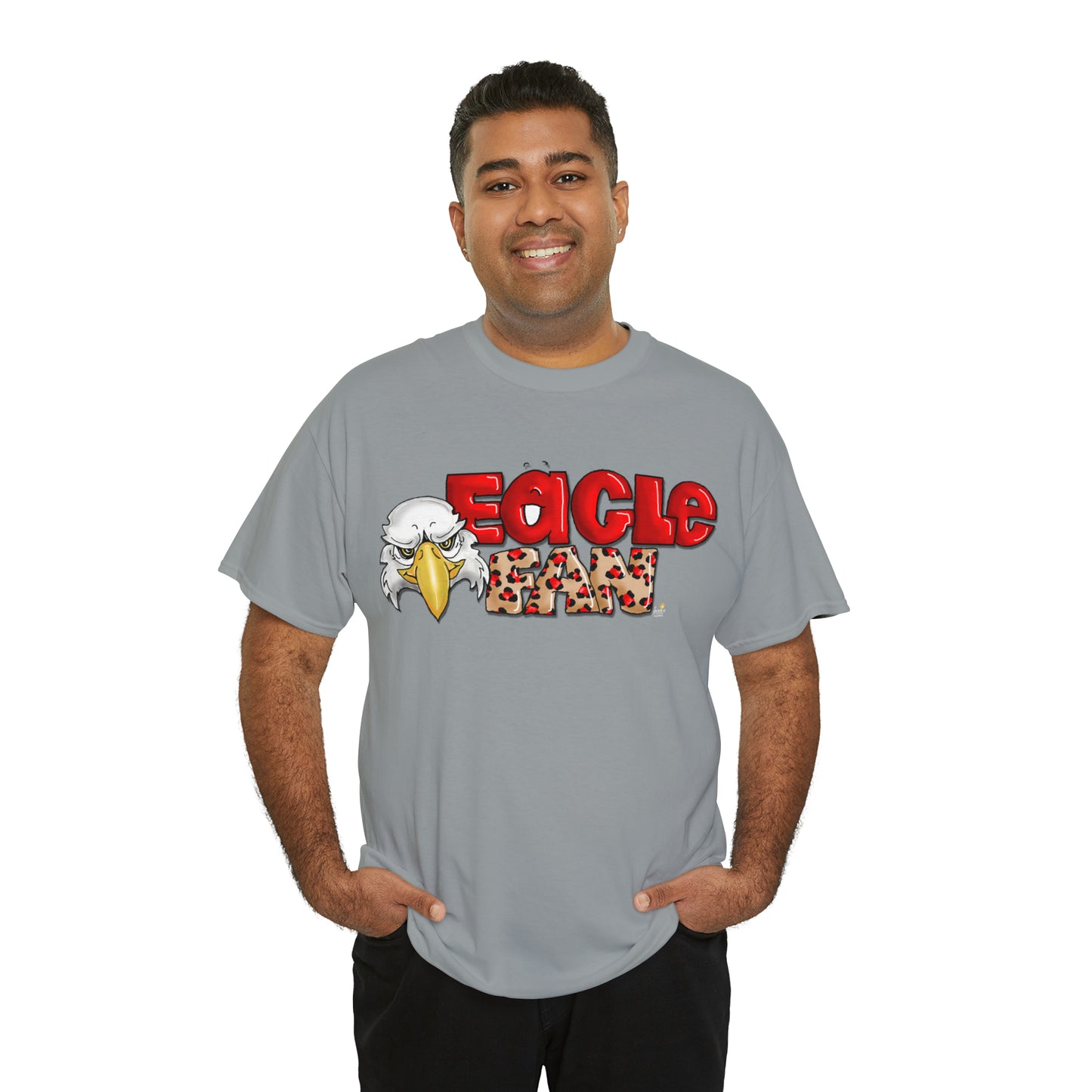 Eagle Fan (cheetah) Tshirt by The Giggle Network created by Laurie Repetto