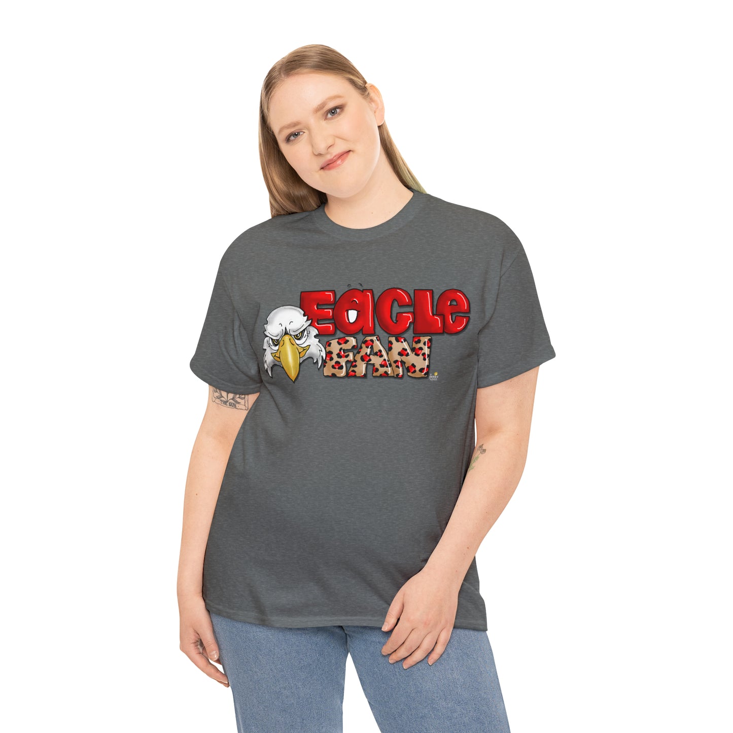 Eagle Fan (cheetah) Tshirt by The Giggle Network created by Laurie Repetto