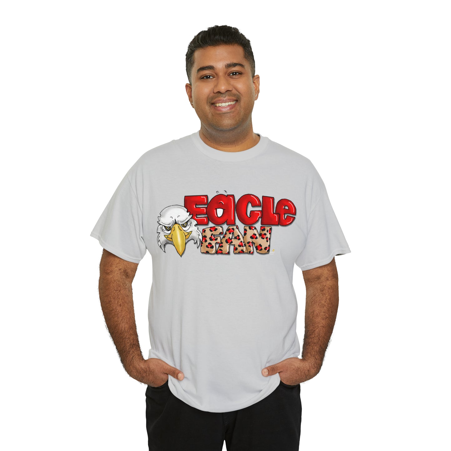 Eagle Fan (cheetah) Tshirt by The Giggle Network created by Laurie Repetto