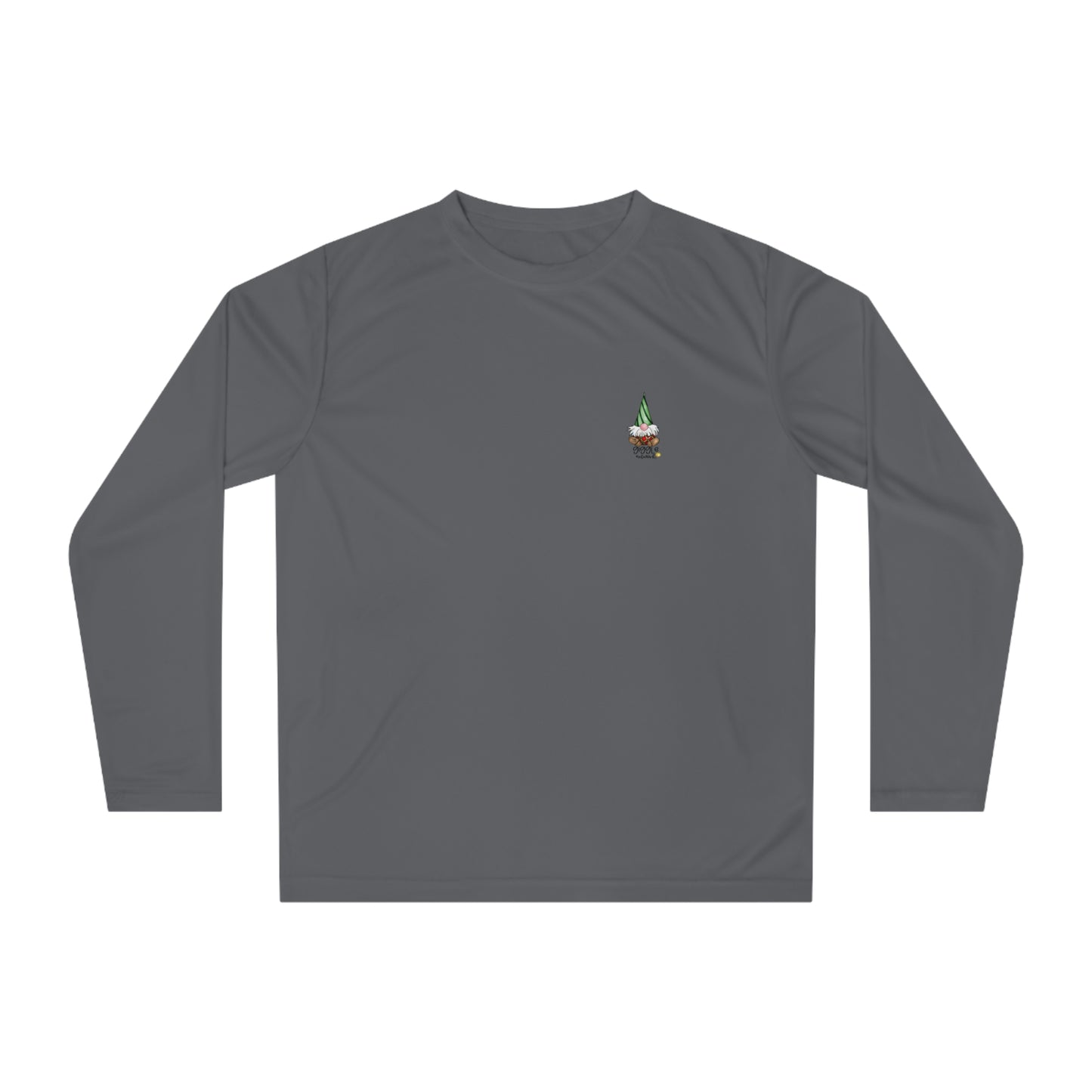 (front and back) Gnomie Wishes and Mistletoes Kisses Long Sleeve Shirt by The Giggle Network