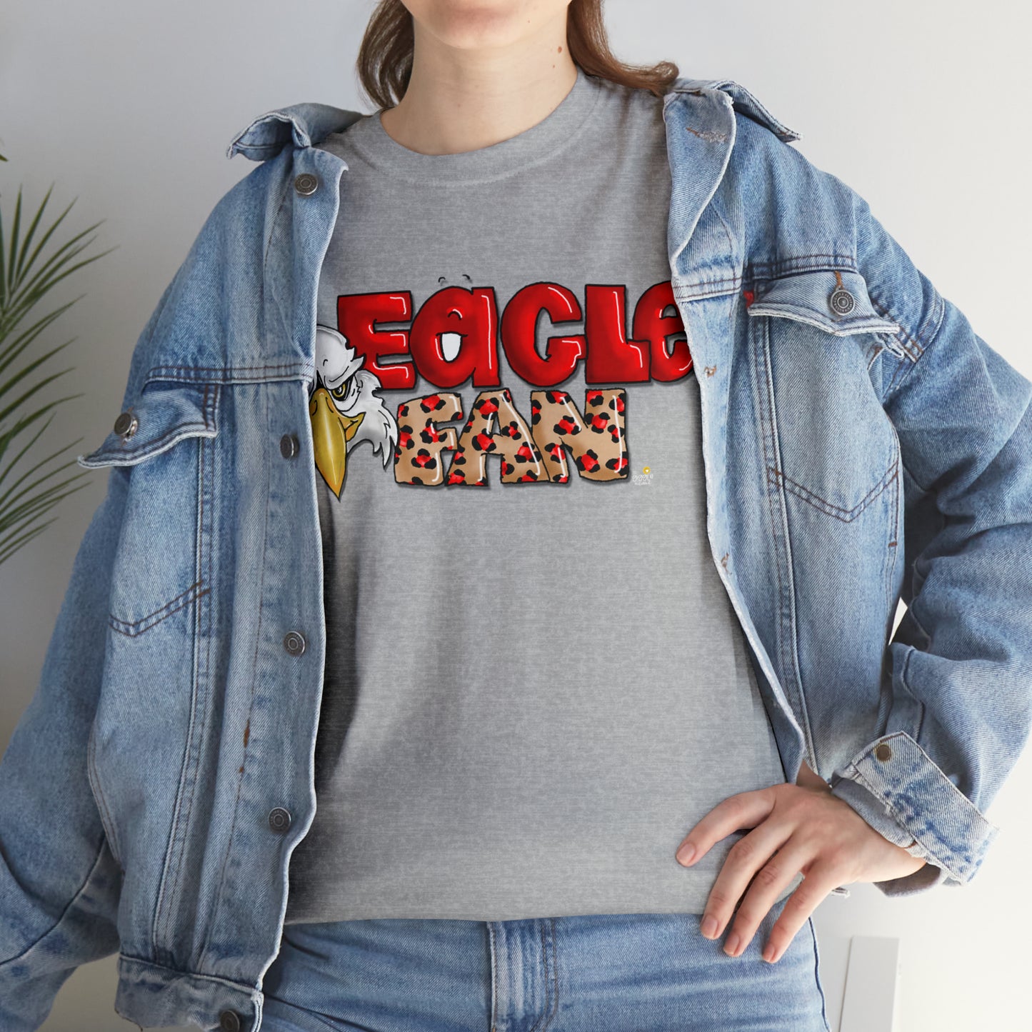 Eagle Fan (cheetah) Tshirt by The Giggle Network created by Laurie Repetto