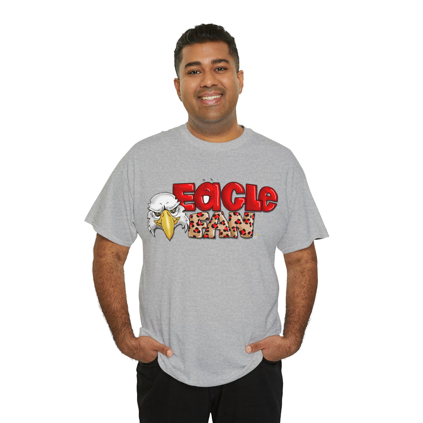 Eagle Fan (cheetah) Tshirt by The Giggle Network created by Laurie Repetto
