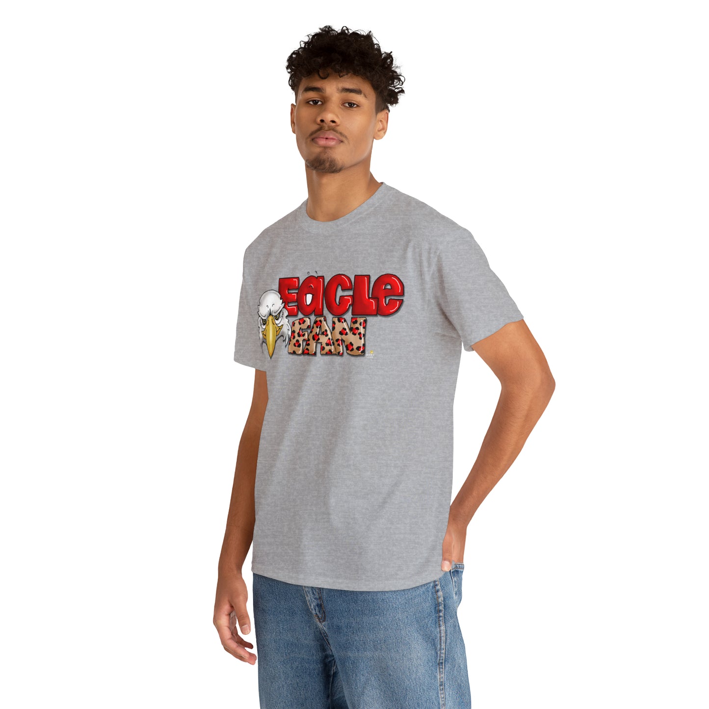 Eagle Fan (cheetah) Tshirt by The Giggle Network created by Laurie Repetto