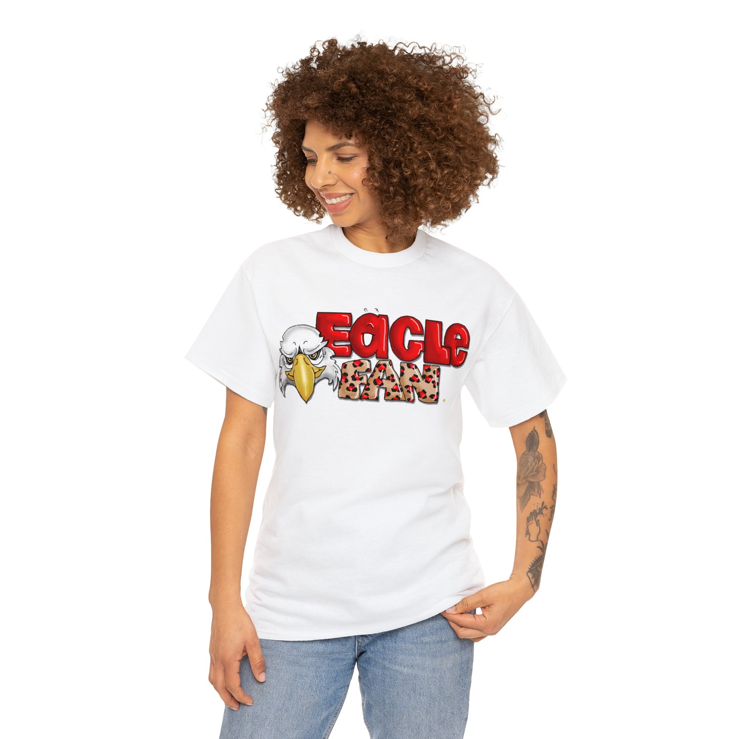 Eagle Fan (cheetah) Tshirt by The Giggle Network created by Laurie Repetto