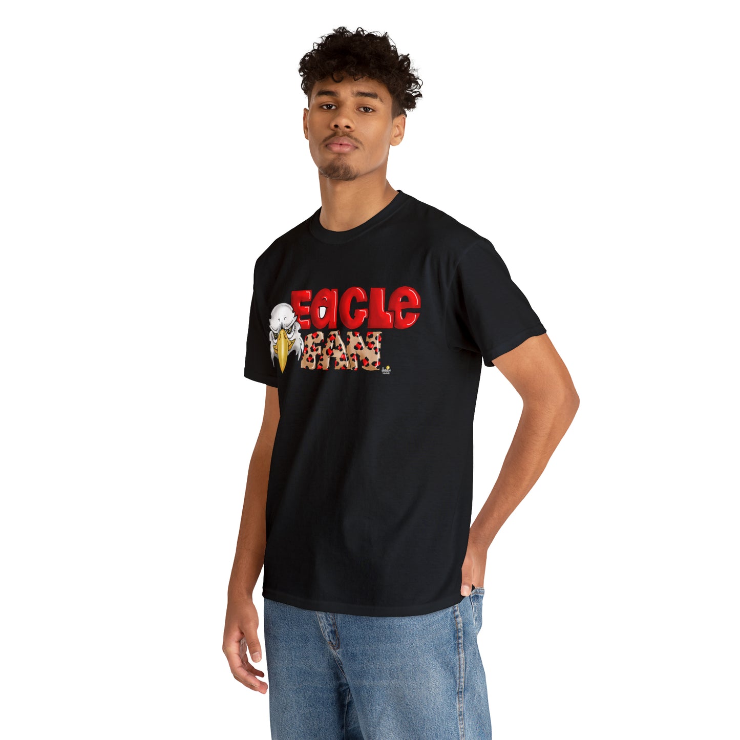 Eagle Fan (cheetah) Tshirt by The Giggle Network created by Laurie Repetto