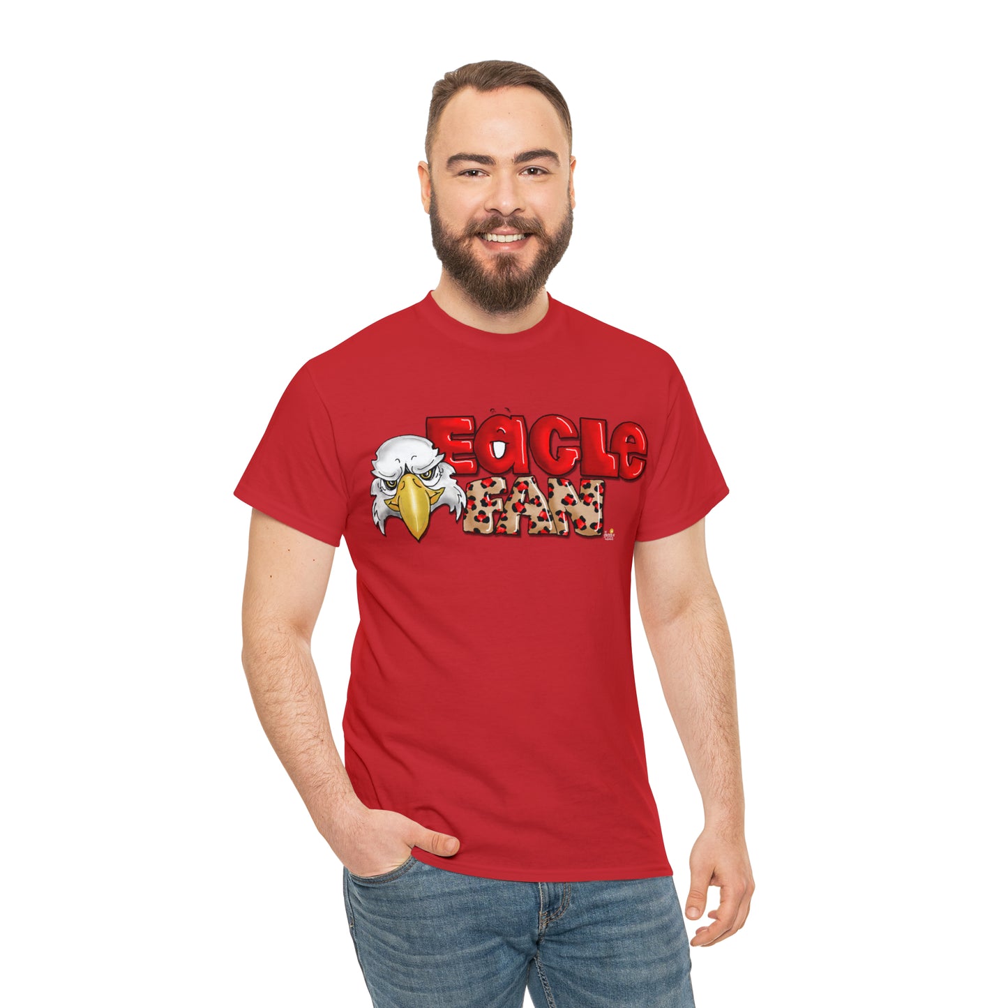 Eagle Fan (cheetah) Tshirt by The Giggle Network created by Laurie Repetto