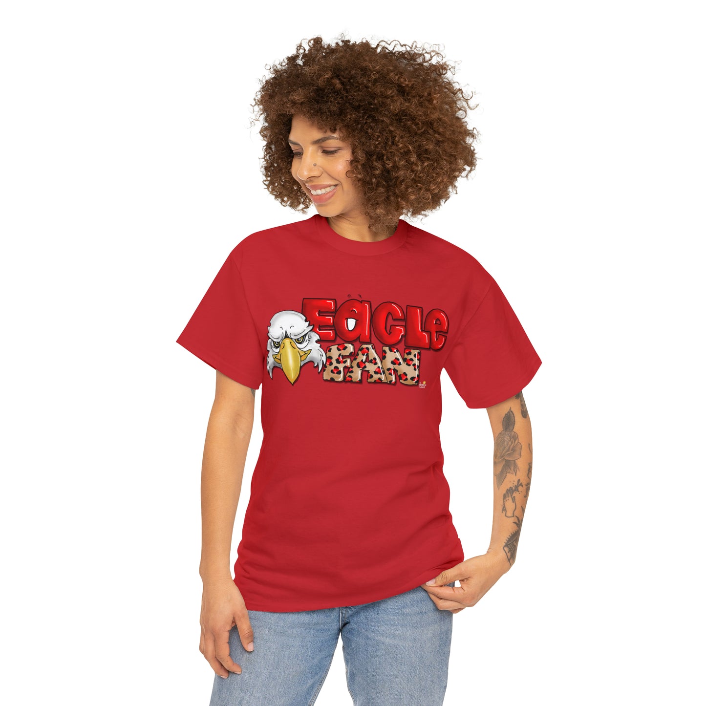 Eagle Fan (cheetah) Tshirt by The Giggle Network created by Laurie Repetto