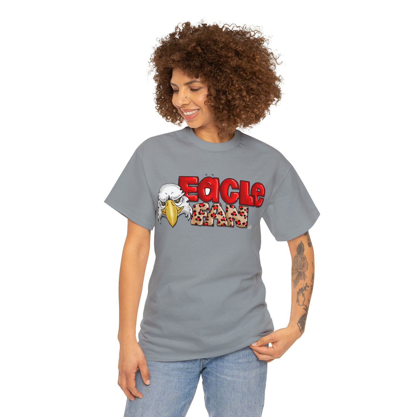 Eagle Fan (cheetah) Tshirt by The Giggle Network created by Laurie Repetto