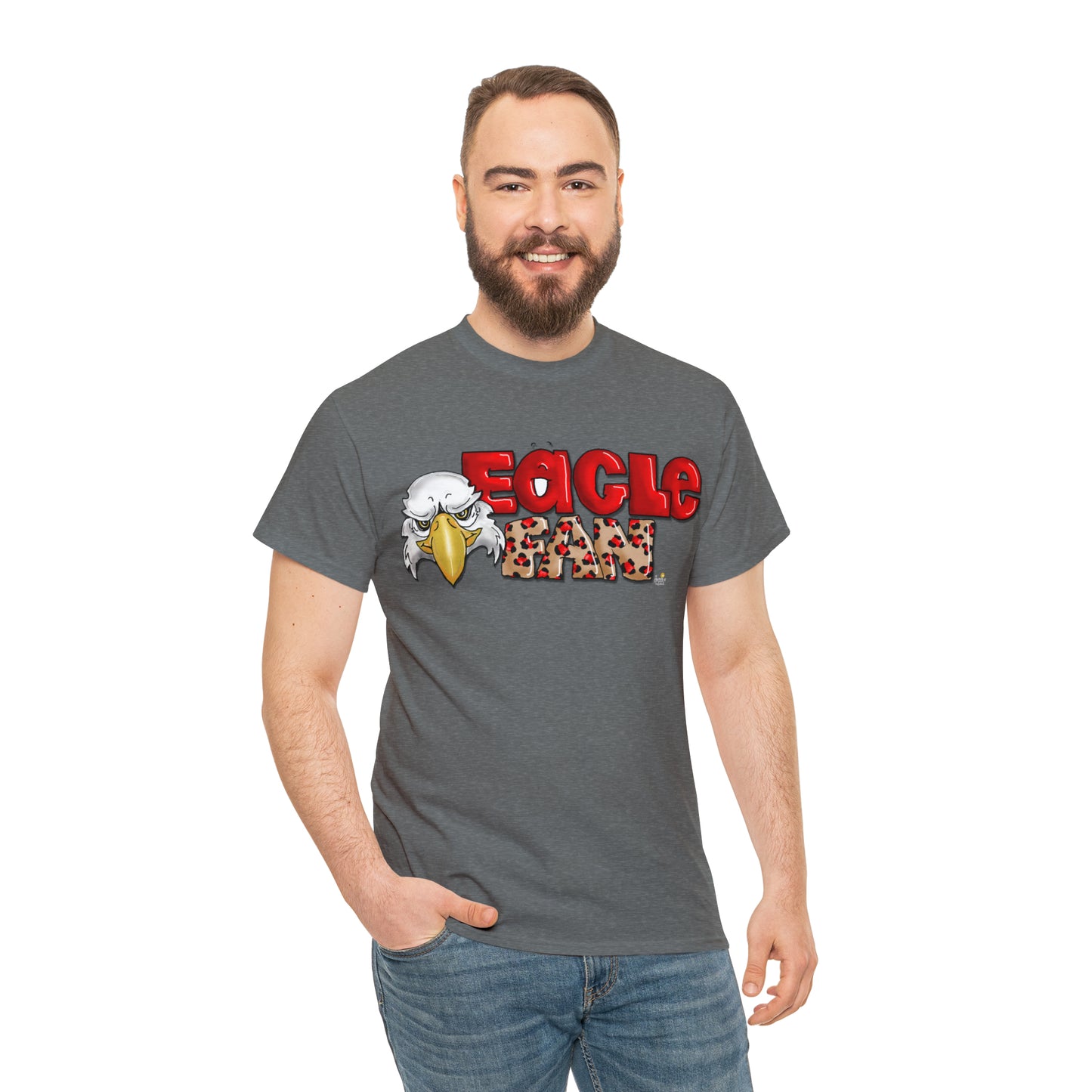 Eagle Fan (cheetah) Tshirt by The Giggle Network created by Laurie Repetto