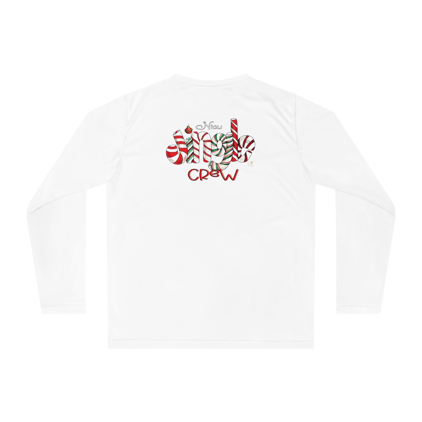 (front and back) NICU JIngle Crew Long Sleeve Shirt by The Giggle Network