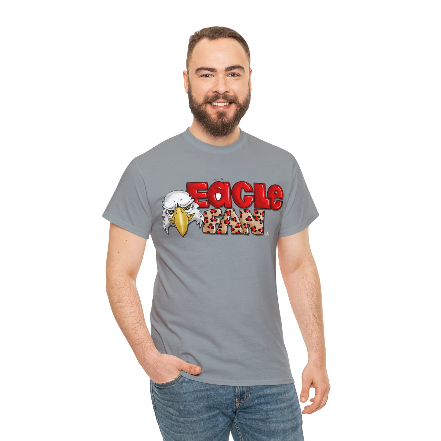 Eagle Fan (cheetah) Tshirt by The Giggle Network created by Laurie Repetto