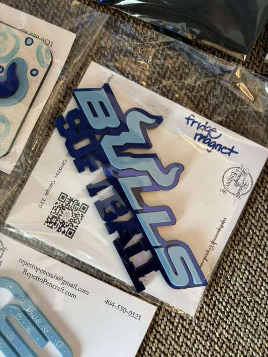 Fridge Magnet Bulls Softball