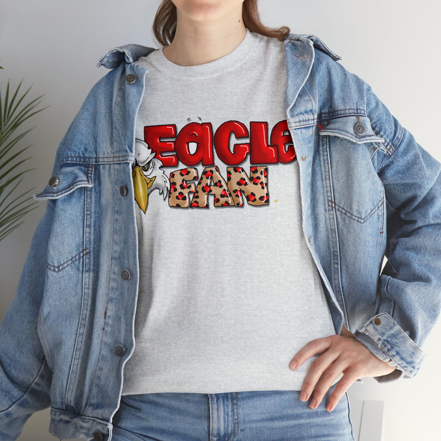 Eagle Fan (cheetah) Tshirt by The Giggle Network created by Laurie Repetto