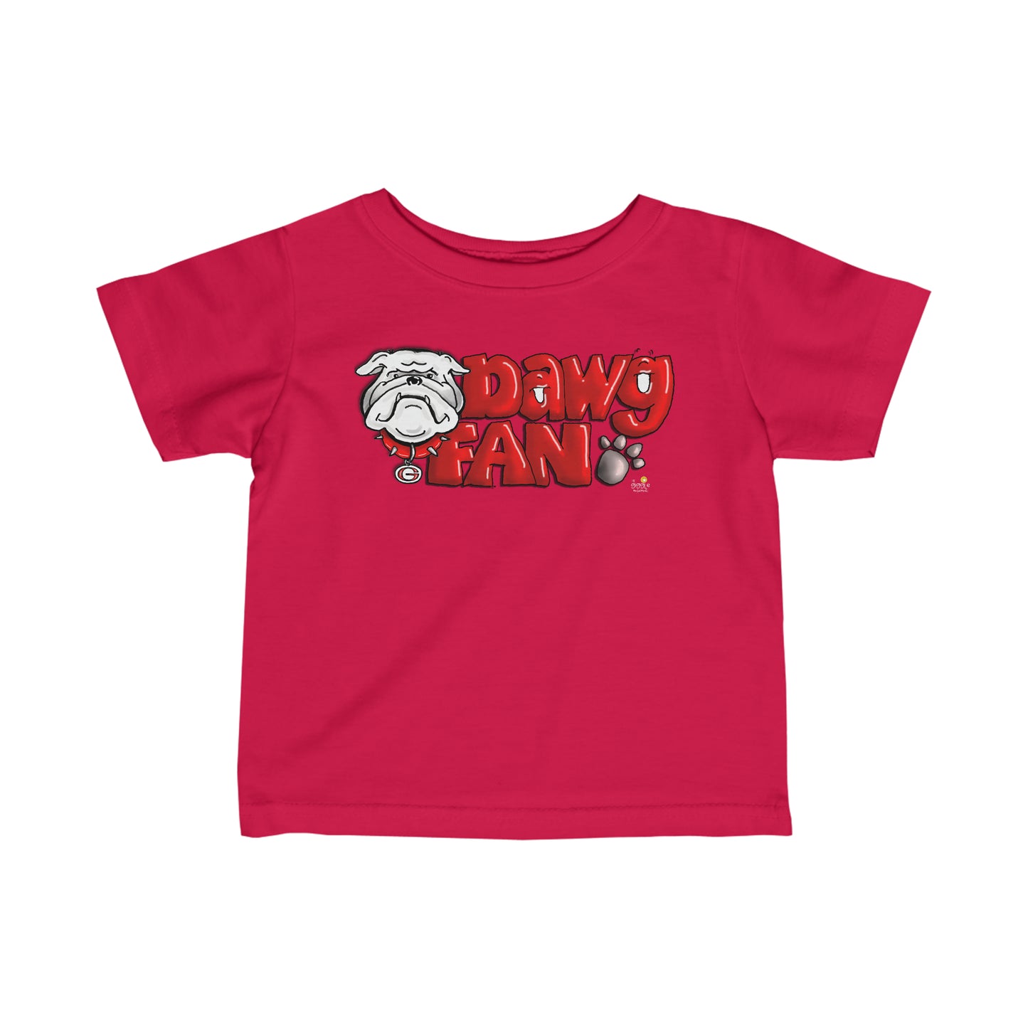 Dawg Fan ( Baby and Toddlers Tshirt) by The Giggle Network illstrated by Laurie Repetto