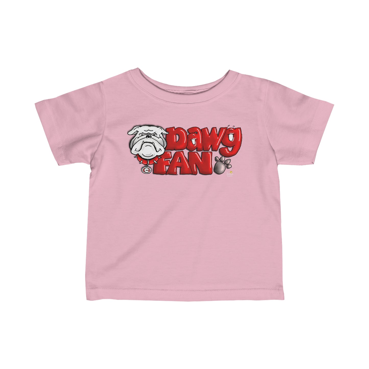 Dawg Fan ( Baby and Toddlers Tshirt) by The Giggle Network illstrated by Laurie Repetto