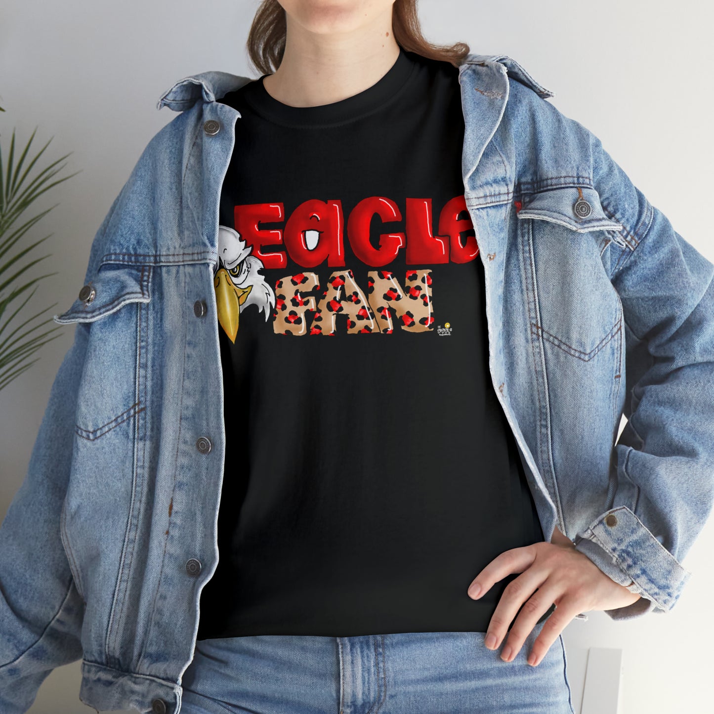 Eagle Fan (cheetah) Tshirt by The Giggle Network created by Laurie Repetto