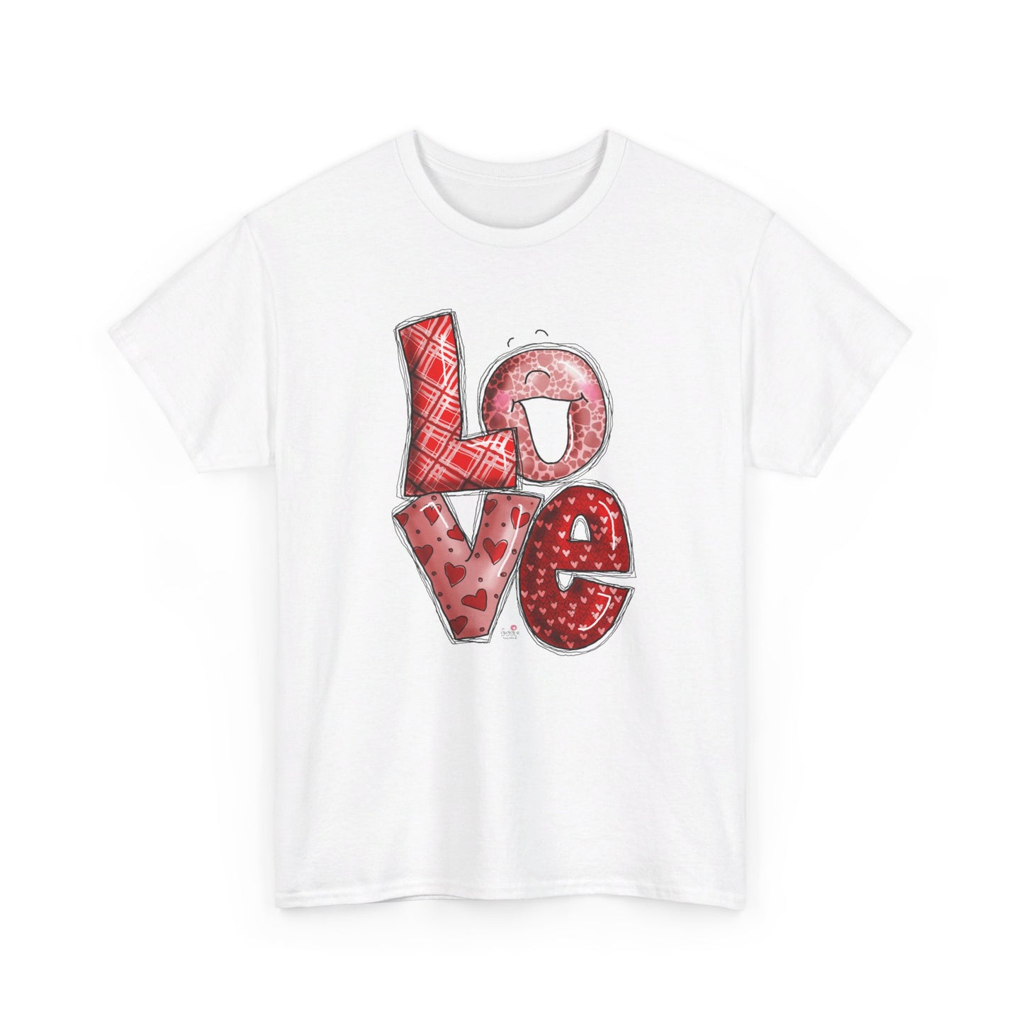 Love TShirt by The Giggle Network. Valentine's Tshirts. Love and hearts tshirt.