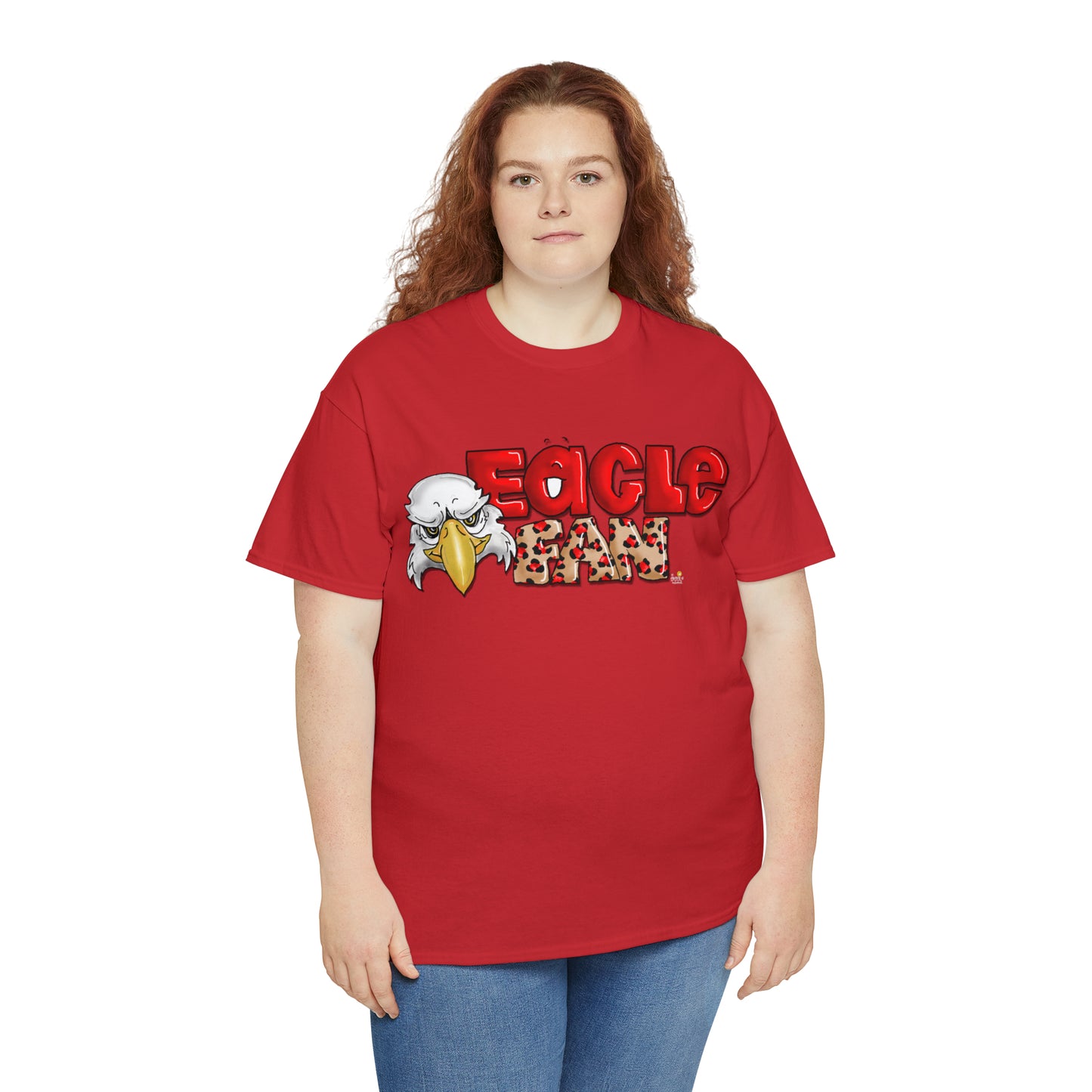 Eagle Fan (cheetah) Tshirt by The Giggle Network created by Laurie Repetto