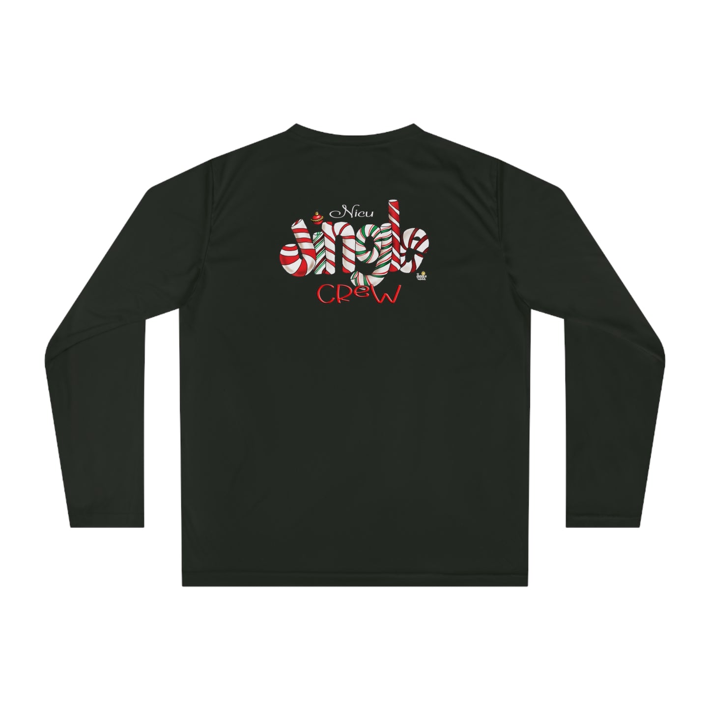 (front and back) NICU JIngle Crew Long Sleeve Shirt by The Giggle Network