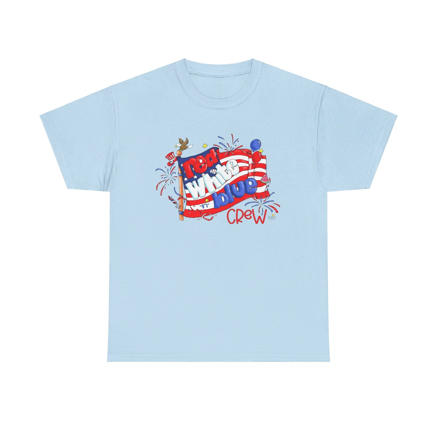 Red White and Blue Crew, July 4 Tshirts, Independence Day Tshirt,  by The Giggle Network