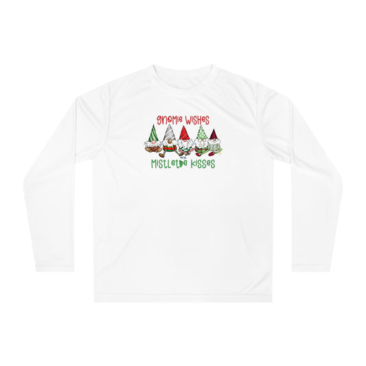 Gnomie Wishes and Mistletoes Kisses Long Sleeve Shirt by The Giggle Network