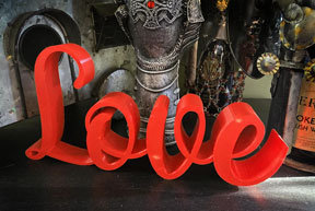 LOVE 3D printed word for desk, mantle, gift, or home decor