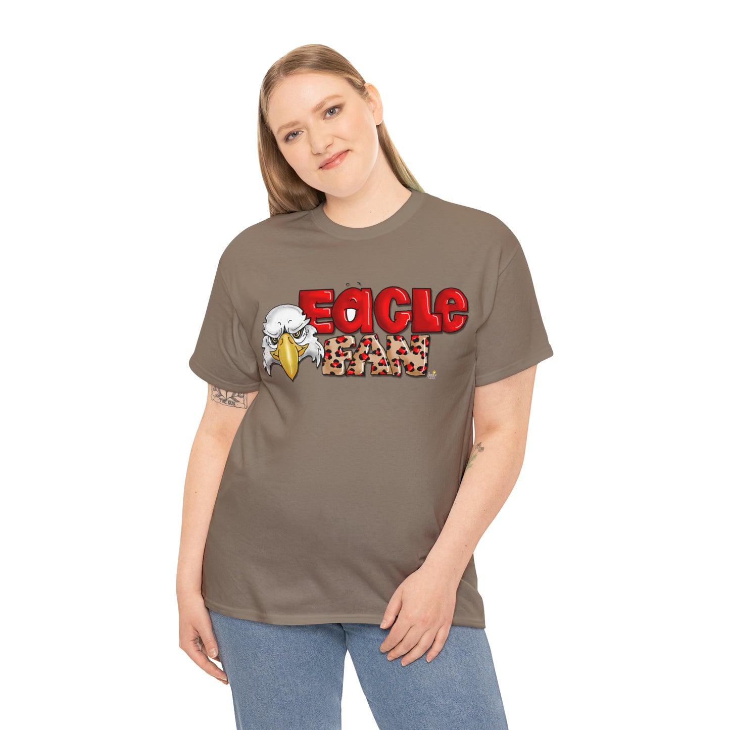 Eagle Fan (cheetah) Tshirt by The Giggle Network created by Laurie Repetto