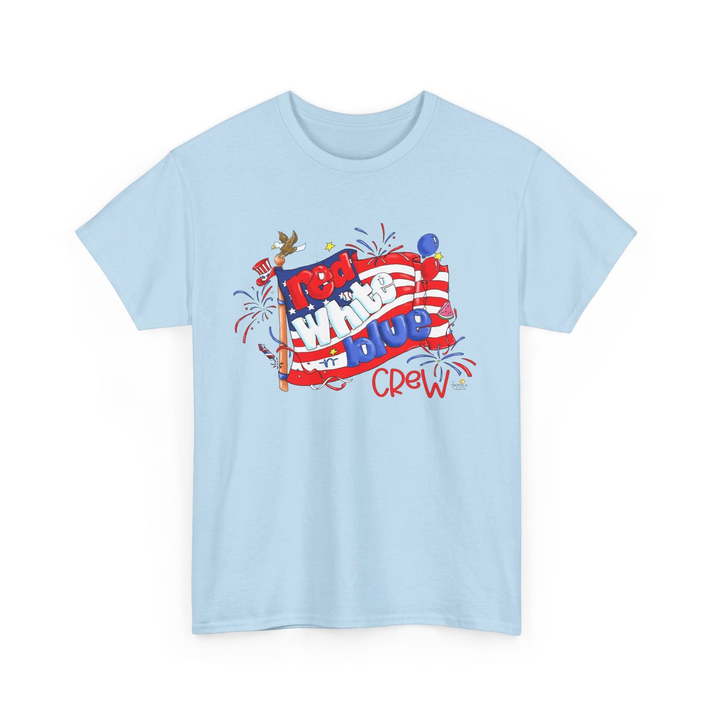 Red White and Blue Crew, July 4 Tshirts, Independence Day Tshirt,  by The Giggle Network