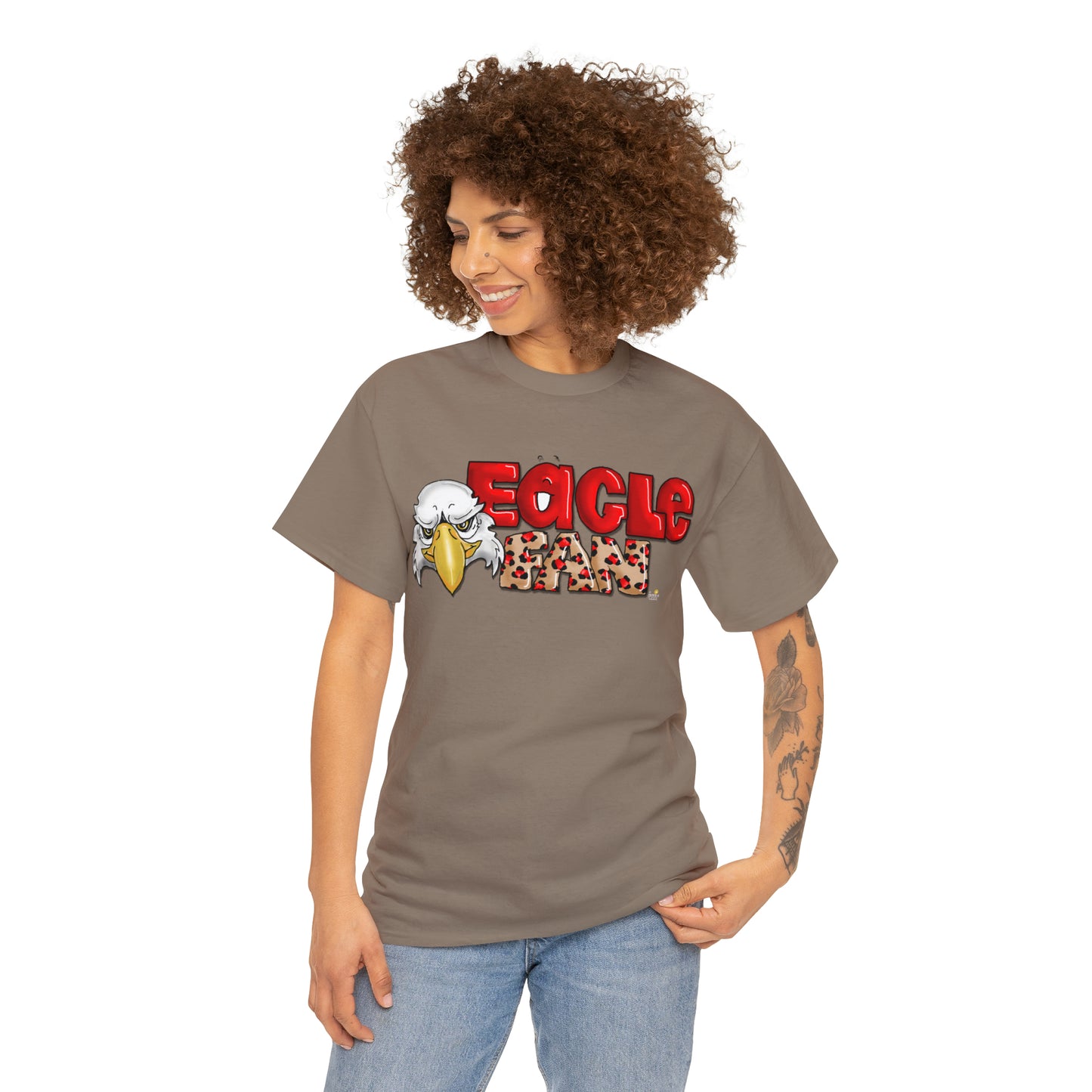 Eagle Fan (cheetah) Tshirt by The Giggle Network created by Laurie Repetto