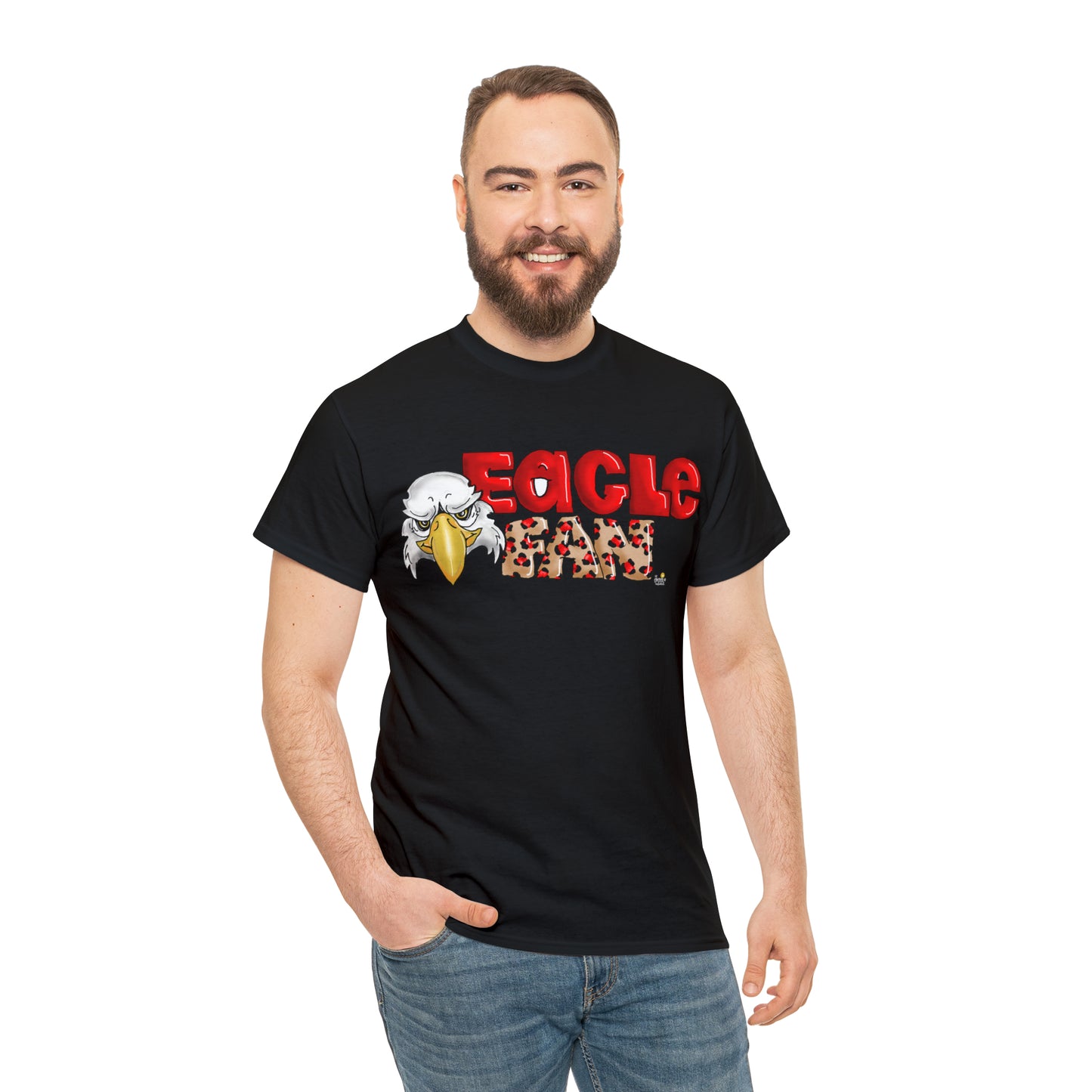 Eagle Fan (cheetah) Tshirt by The Giggle Network created by Laurie Repetto