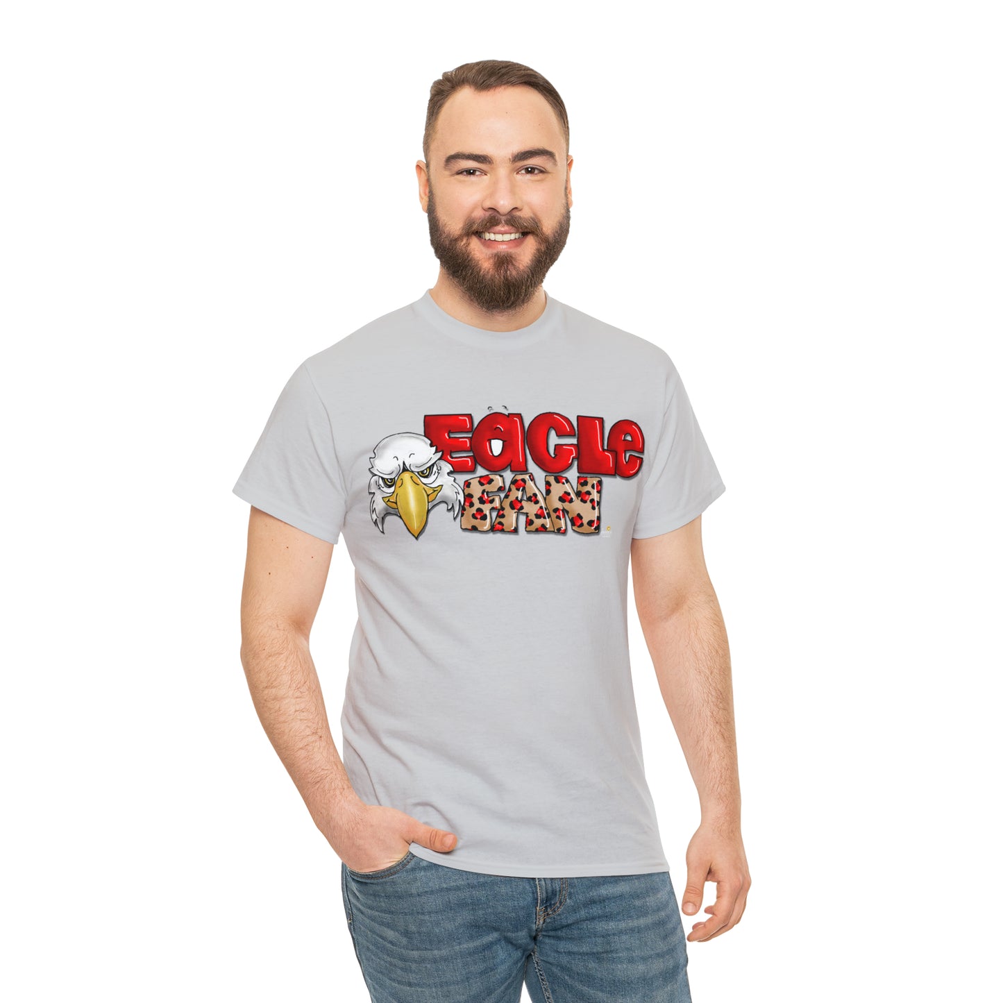 Eagle Fan (cheetah) Tshirt by The Giggle Network created by Laurie Repetto