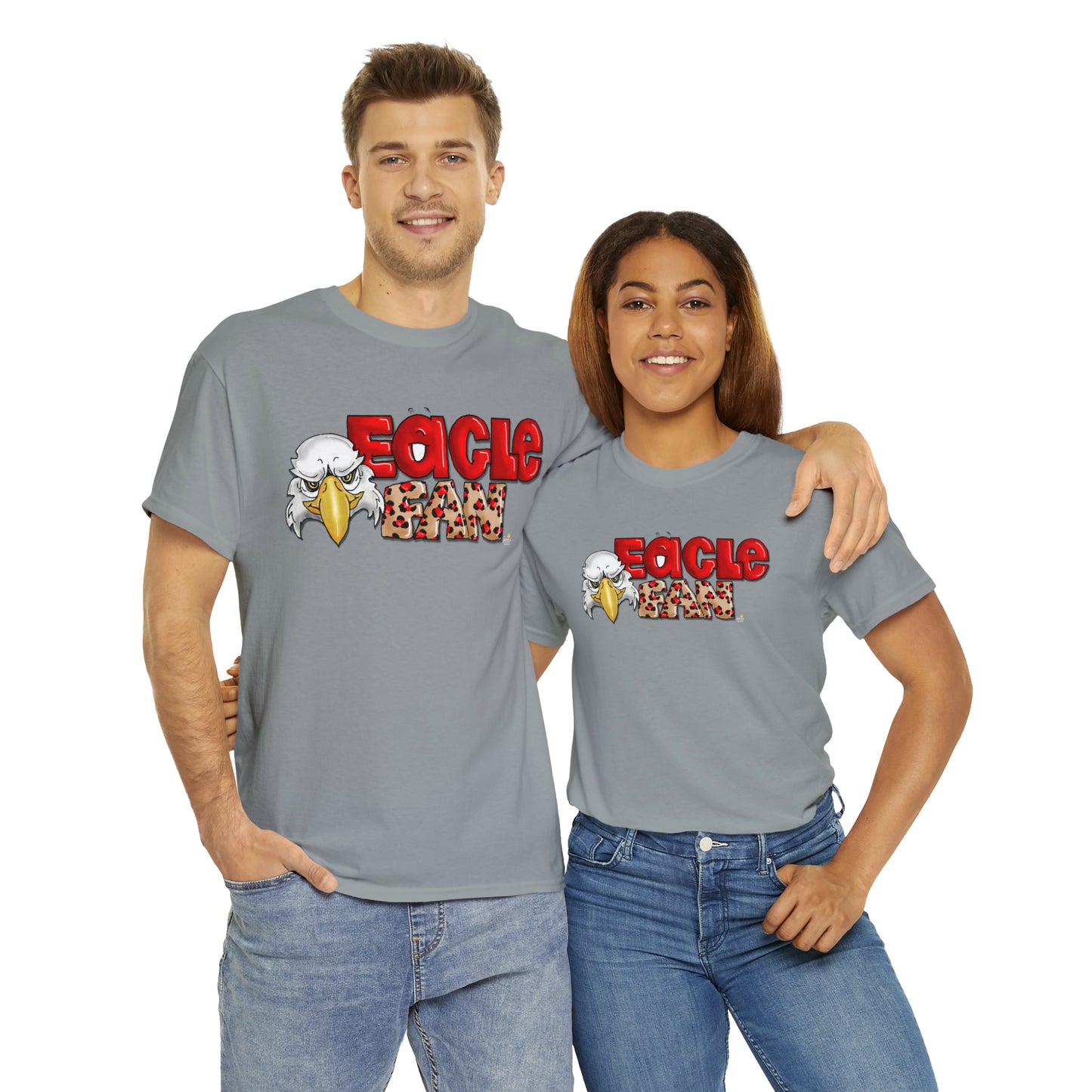 Eagle Fan (cheetah) Tshirt by The Giggle Network created by Laurie Repetto