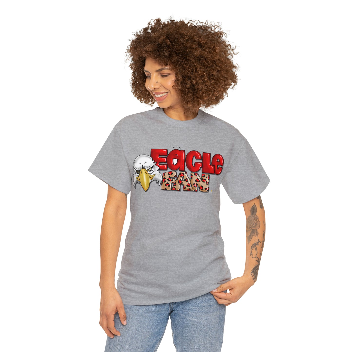 Eagle Fan (cheetah) Tshirt by The Giggle Network created by Laurie Repetto