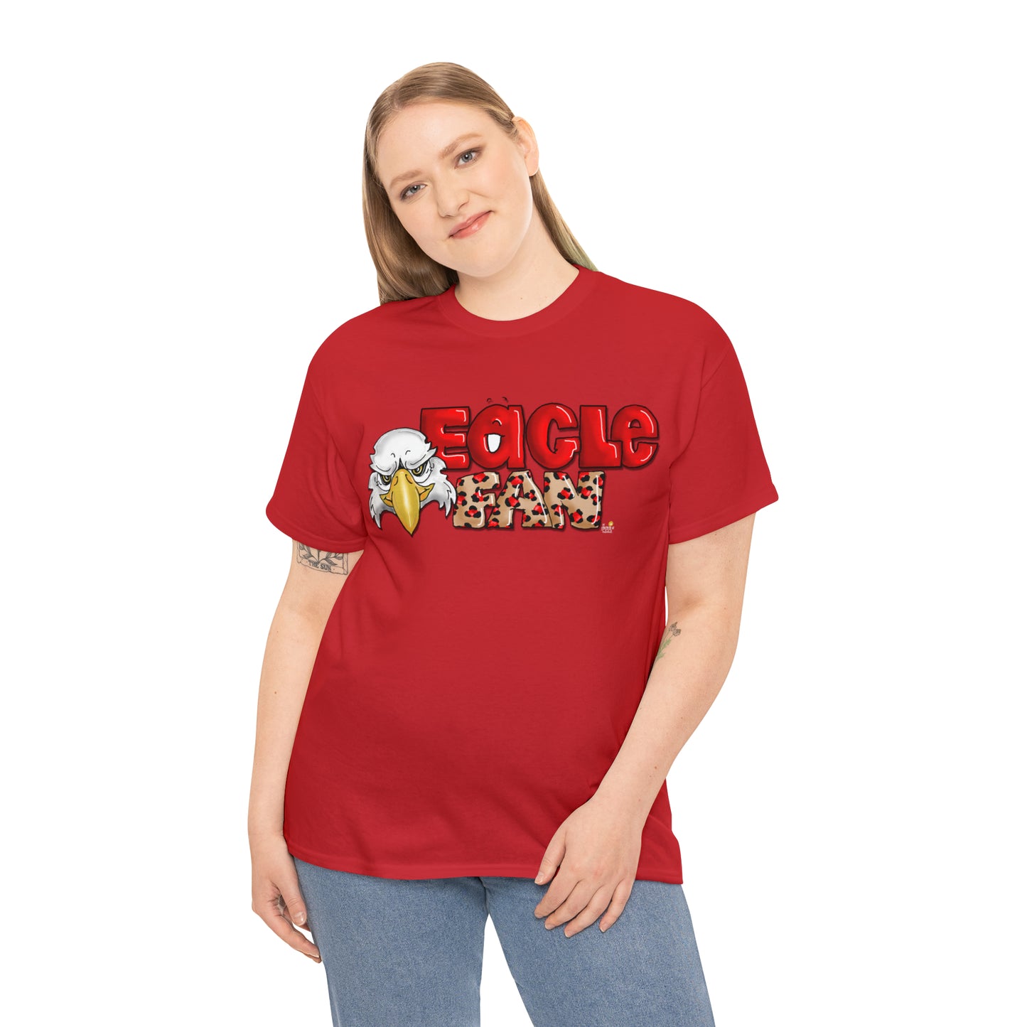 Eagle Fan (cheetah) Tshirt by The Giggle Network created by Laurie Repetto