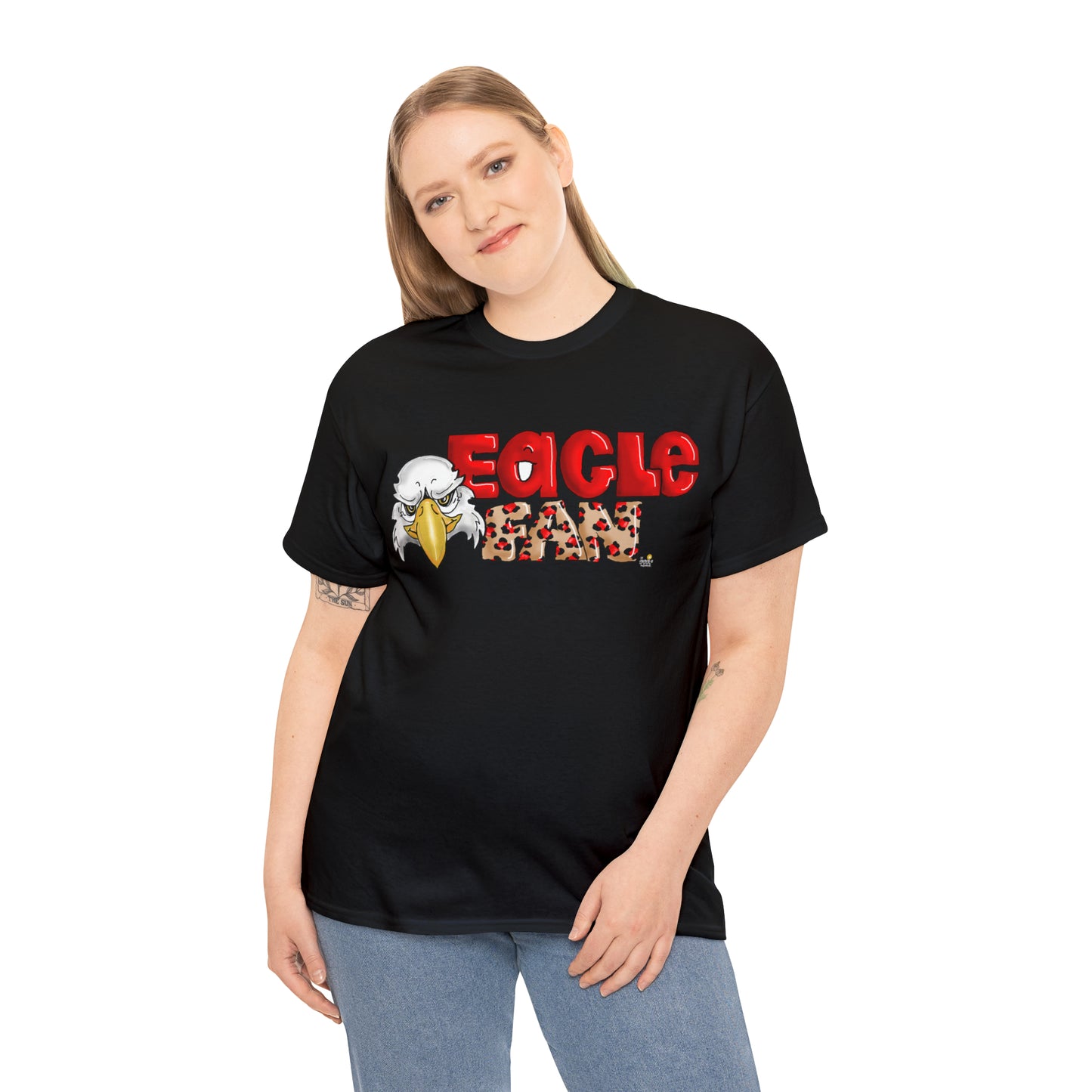 Eagle Fan (cheetah) Tshirt by The Giggle Network created by Laurie Repetto