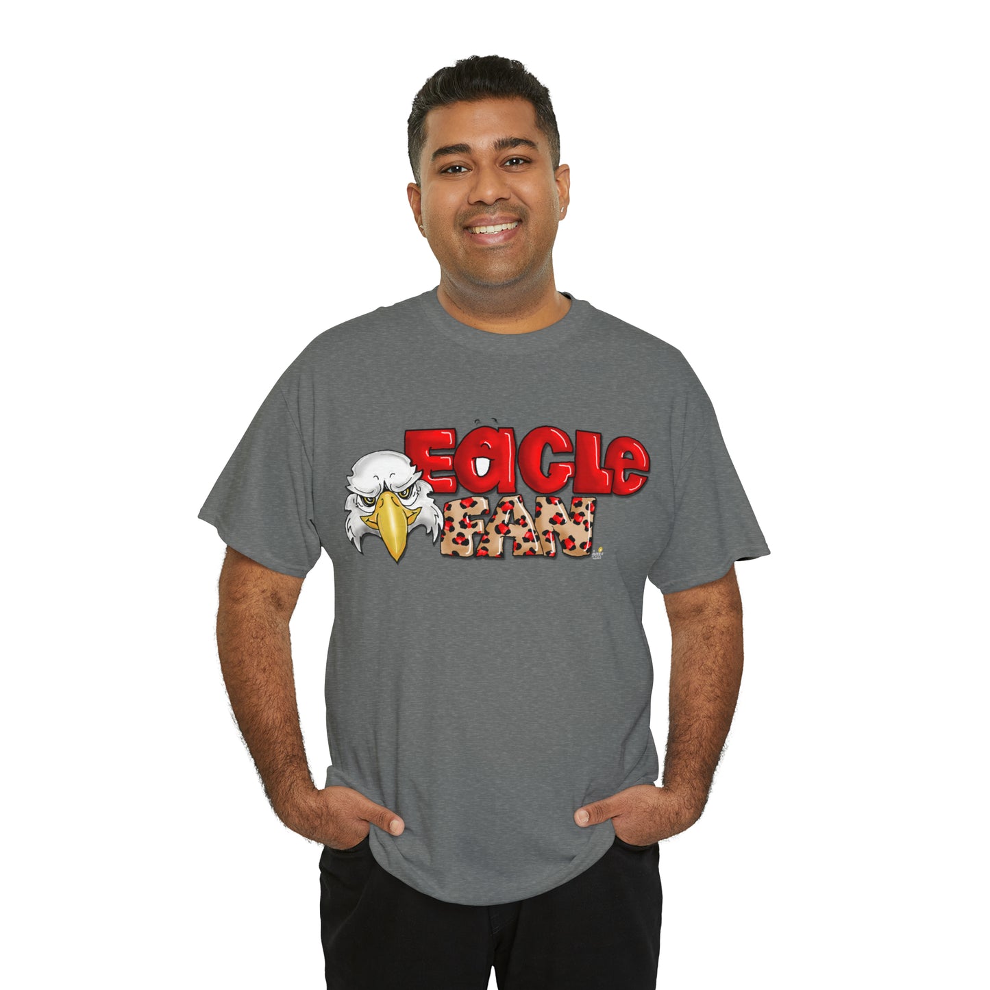 Eagle Fan (cheetah) Tshirt by The Giggle Network created by Laurie Repetto