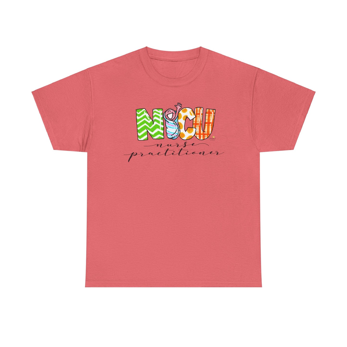 Nurse Practitioner Tee with Baby Swaddle Design