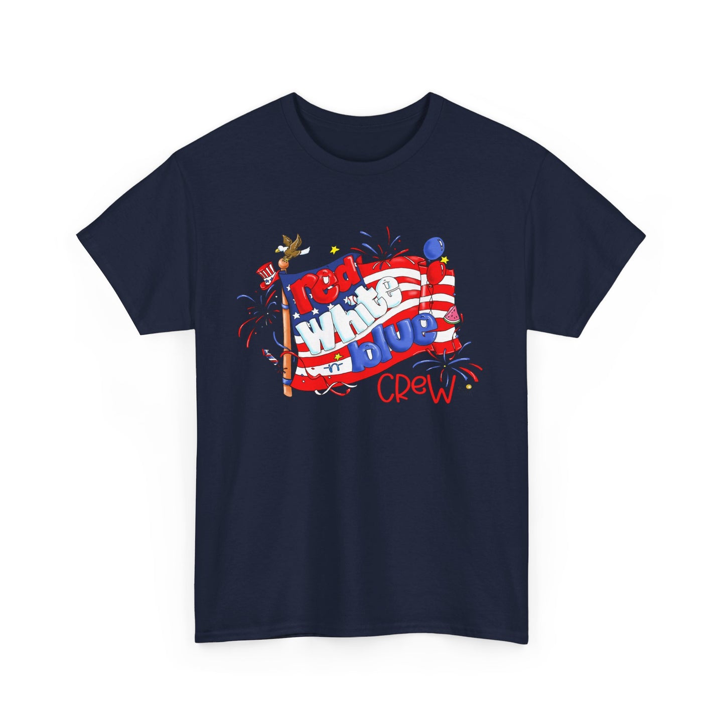 Red White and Blue Crew, July 4 Tshirts, Independence Day Tshirt,  by The Giggle Network