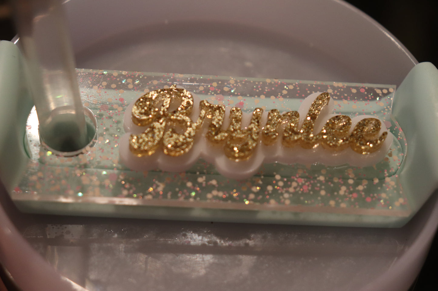 Tumbler Acrylic Name Topper