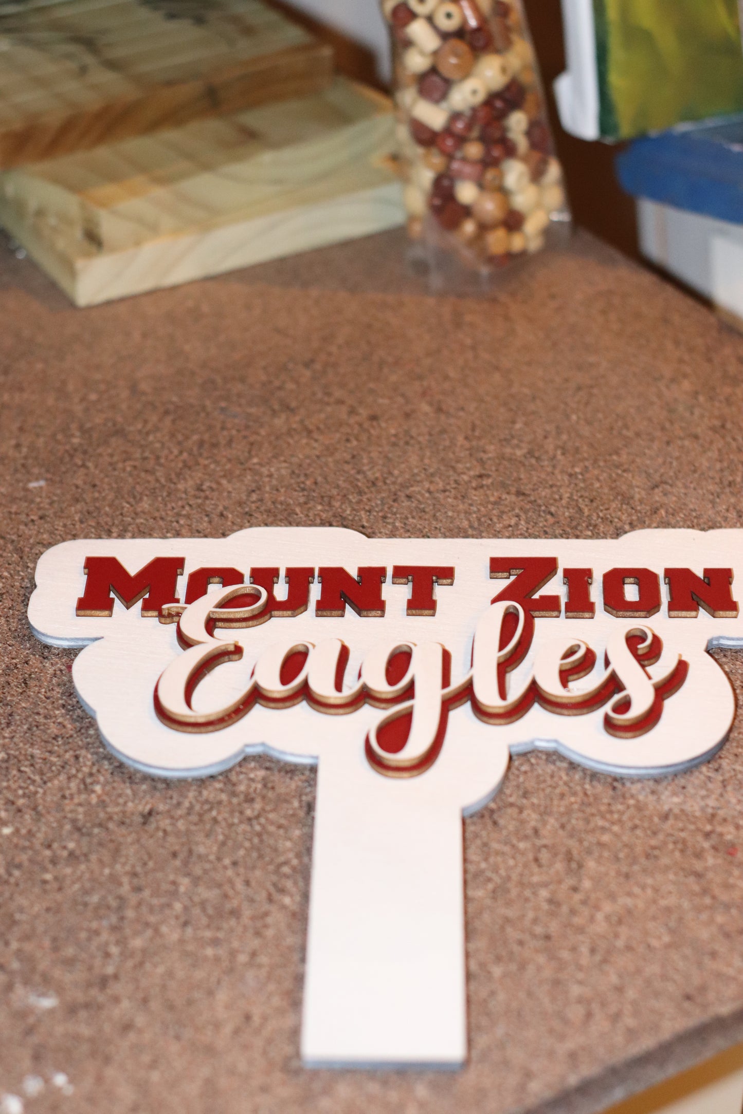 Wooden Team Spirit Manual Fan