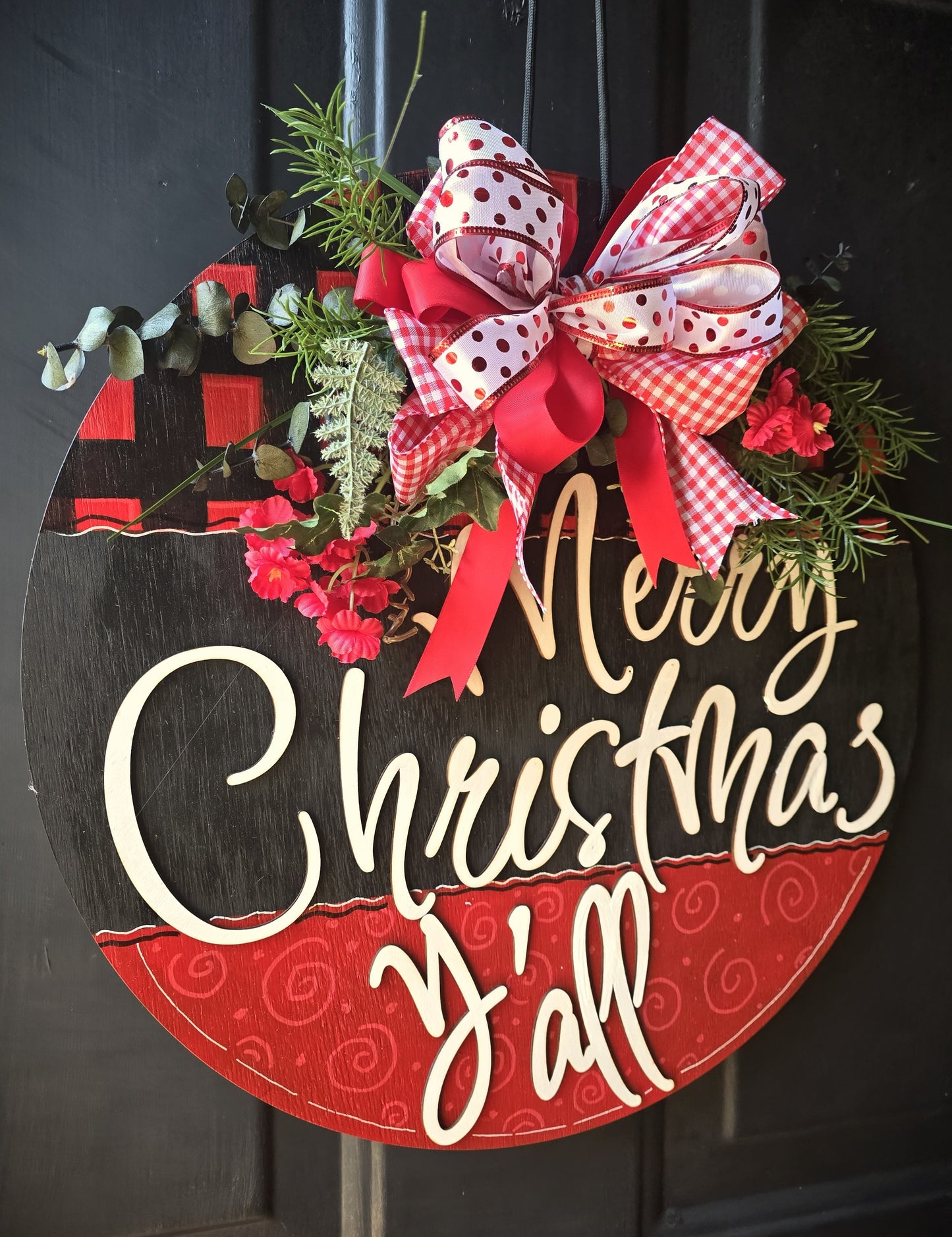 Merry Christmas Y'all Door Hanger