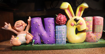 Rocker Baby with NICU 3D printed Sign Spring Desk