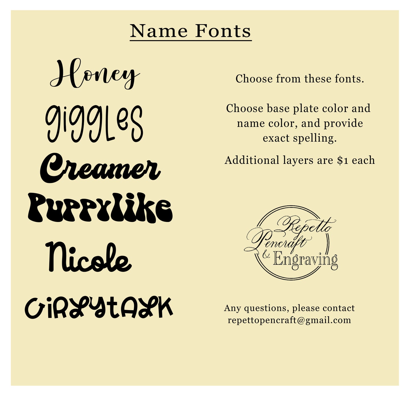 Tumbler Acrylic Name Topper
