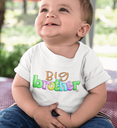 Big brother tshirt for toddlers by The Giggle Network, Big brother t shirt, Big Brother gift, toddler gift, New baby gift