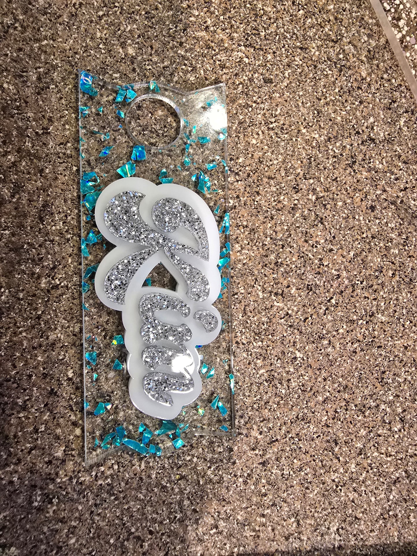 Tumbler Acrylic Name Topper